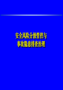 安全风险分级管控与事故隐患排查治理(3)