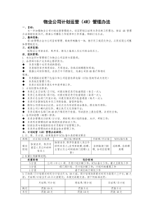 物业公司计划运营(4R)管理办法