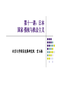 北京大学管理学课程《大国国家发展战略》-11讲