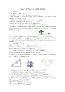 直角三角形的性质与判定练习题