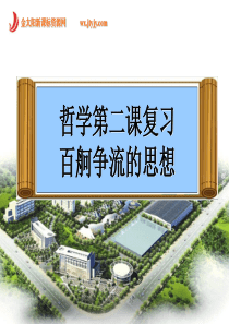 高中政治 哲学第二课百舸争流的思想复习课件 新人教版必修4