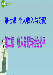 高中政治 收入分配与社会公平精品课件