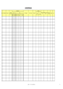 工程变更管理台帐格式