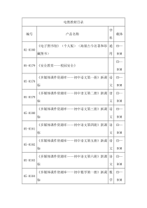 电教教材目录