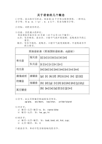 英语音节以及划分规则