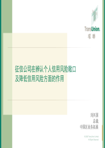 征信公司在辨认个人信用风险敞口及降低信用风险方面的