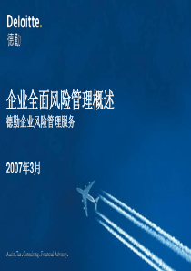 德勤企业全面风险管理概述