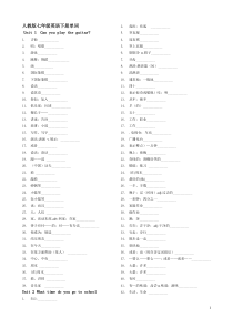 人教版七年级下册英语单词默写版(Unit1-6)