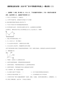 2020年广东中考物理一模试卷(八)