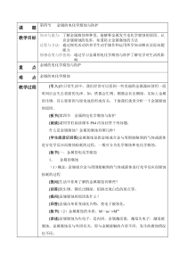 金属的电化学腐蚀与防护教学设计