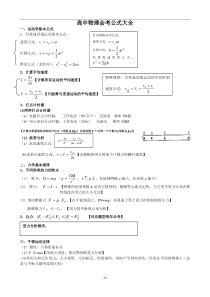 2014高中物理会考公式大全