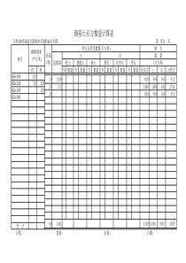 路基土石方计算表