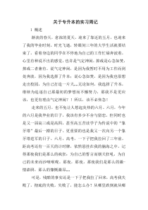 关于专升本的实习周记