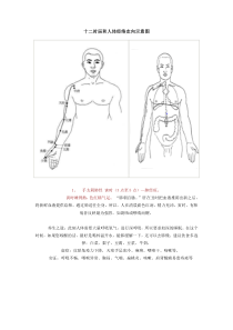 十二时辰和人体经络走向示意图