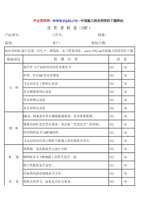 SMT首件查核表（XLS）