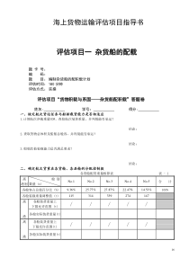 货物配积载