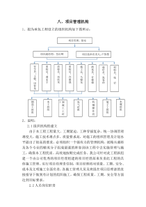 项目管理机构、人员职责及运作