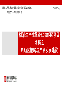 世联_上海桃浦生产性服务业功能区项目启动区策略与产品发展建议_103P