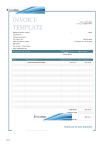 Service-invoice-服务发票模板