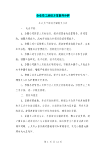 企业员工培训方案提升分析