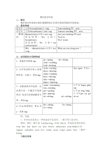 现在进行时及答案