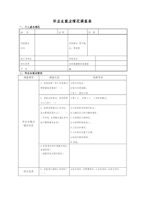 毕业生就业情况调查表