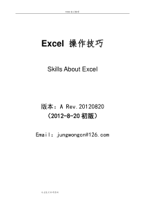 Excel操作技巧和实例[大全]