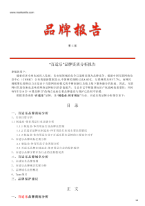 百适乐的品牌资质分析报告