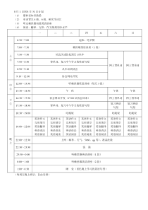 学习计划表及模板