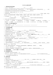 中考化学第一轮复习基础知识填空(全部)