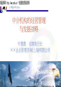 中介机构的经营管理与发展战略(ppt)