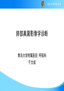 肺部真菌影像学诊断