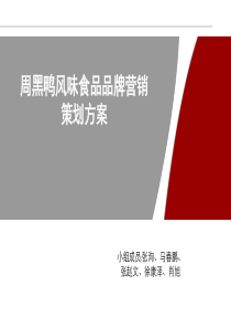 2014周黑鸭风味食品品牌营销策划方案