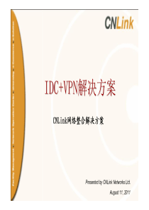 IDC+VPN解决方案