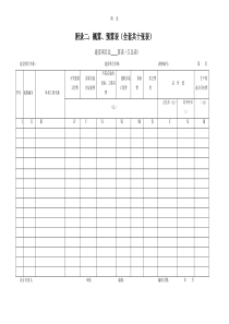 概预算表格全套(空)