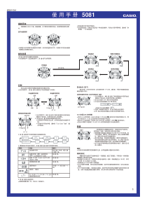 卡西欧手表GA-100(5081)中文使用手册