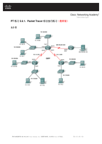 PT-练习-5.6.1.3-Packet-Tracer-综合技巧练习(教师版)