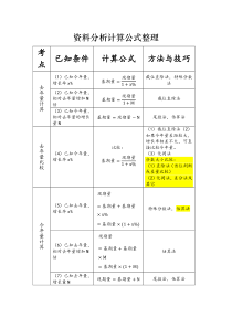 34资料分析计算公式整理