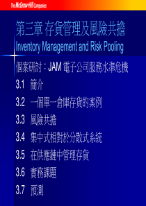 第三章存货管理及风险共担