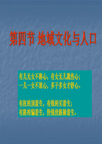 1[1].4地域文化与人口2(湘教版必修2)课件