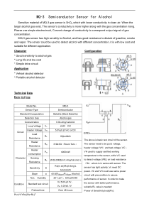 酒精传感器MQ3介绍