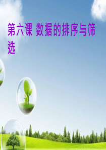 初中信息技术《数据的排序与筛选(2)》教学课件设计