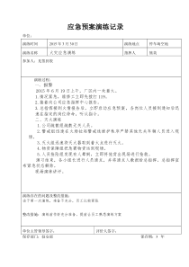 4应急预案演练记录、总结