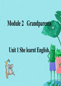 Module2 Unit1 She leant English