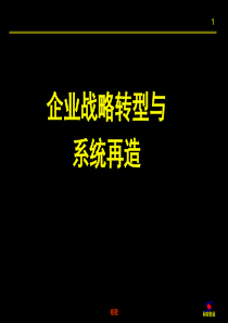 彭剑锋―企业战略转型与系统再造