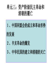 中国同盟会的成立和革命形势的发展