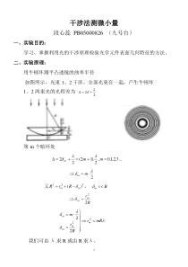 干涉法测微小量