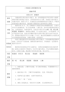 二年级语文培优辅差计划