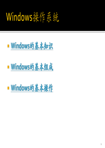 Windows操作系统培训