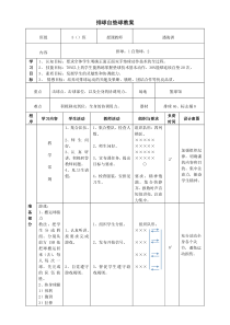 排球自垫球教案